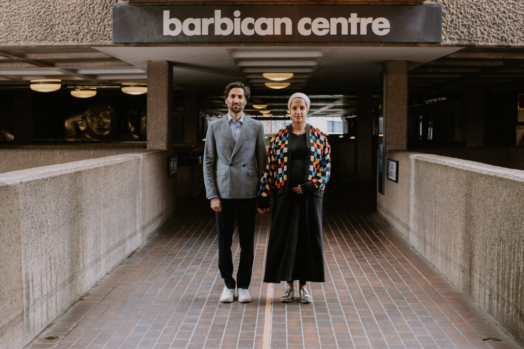 Maternity photoshoot in London Barbican